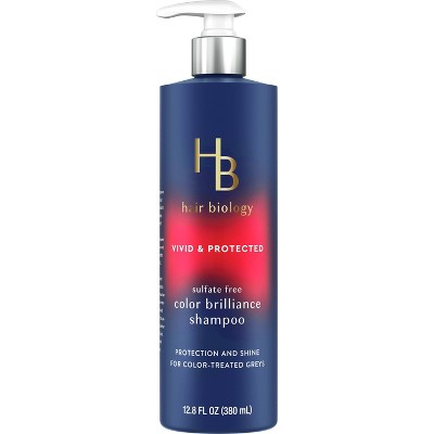 Hair Biology Biotin Color Brilliance Sulfate Free Shampoo, Protects From Damage, Dullness, For Coarse, Grey and Color-Treated Hair - 12.8 fl oz