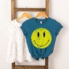 The Juniper Shop Distressed Smiley Face Toddler Short Sleeve Tee - 2 of 2