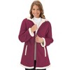 Collections Etc Polar Fleece Lined Zip Up Coat - 2 of 4