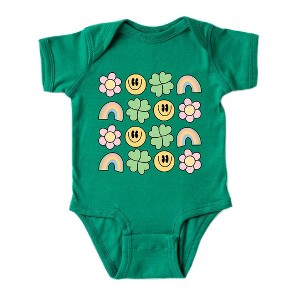 The Juniper Shop Smiley Clover Daisy Baby Bodysuit - 1 of 3