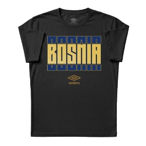 Umbro Men's Bosnia Stacked Soccer T Shirt - Black - XX Large : Target
