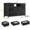 Dresser Tv Stand with 8 Drawers for 55" Tv Stand with Led Lights & Power Outlets - 3 of 4