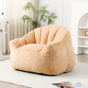 Hrinhom 41.4" W Bean Bag Chair, Comfy Lazy Floor Sofa Chair For Adults and Kids - 1 of 4