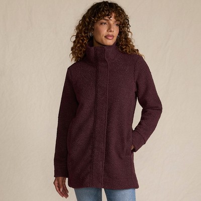 Lands' End Women's Boucle Fleece Coat