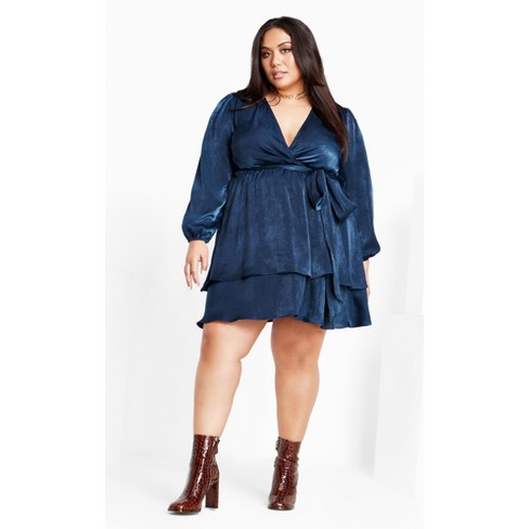 City chic outlet faux wrap dress