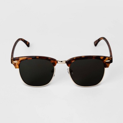 Men's Aviator Metal Sunglasses - Goodfellow & Co™ Black : Target