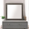 SEVOBAL Bathroom Vanity Mirrors Oak Finish Square Mirror with Versatile Orientation Safe and Reliable Clear Reflection, Gray Oak, 1"*35"*2.17" - 2 of 4