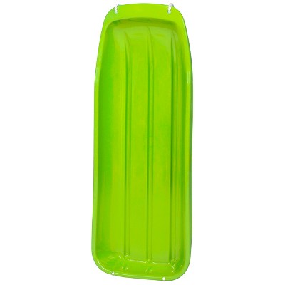 Green Winter Essentials Round Solo Mini Sliding Sledge Plastic Snow Glider 