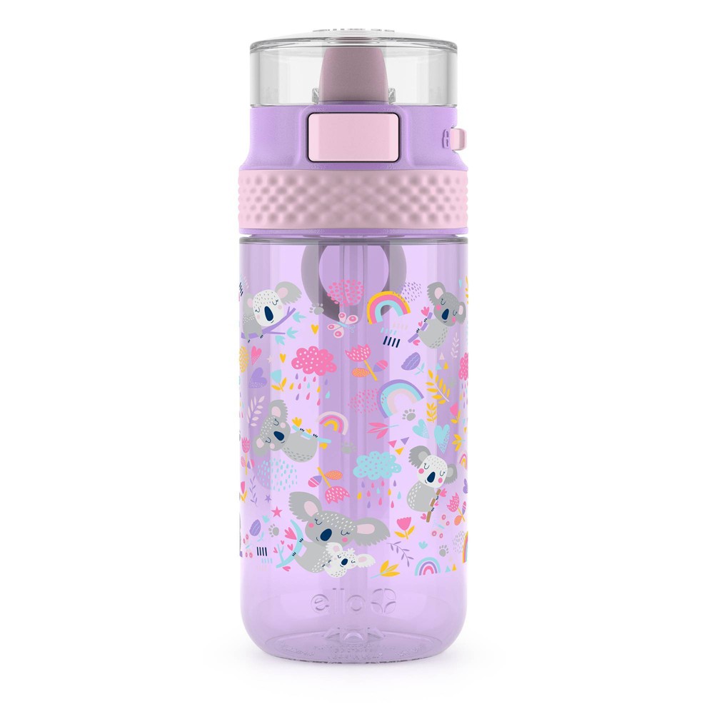 Photos - Glass Stratus Plastic Kids' 16oz Water Bottle Purple/Pink Koala - Ello