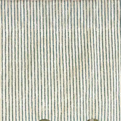 Ocean Blue Striped Rod Pocket Window Valance