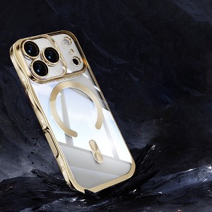 HTUTWOO for iPhone 17 Air Case, Wave Frame Magnetic Phone Case, Compatible with Magsafe, Soft Electroplated Protective Cover - 1 of 4