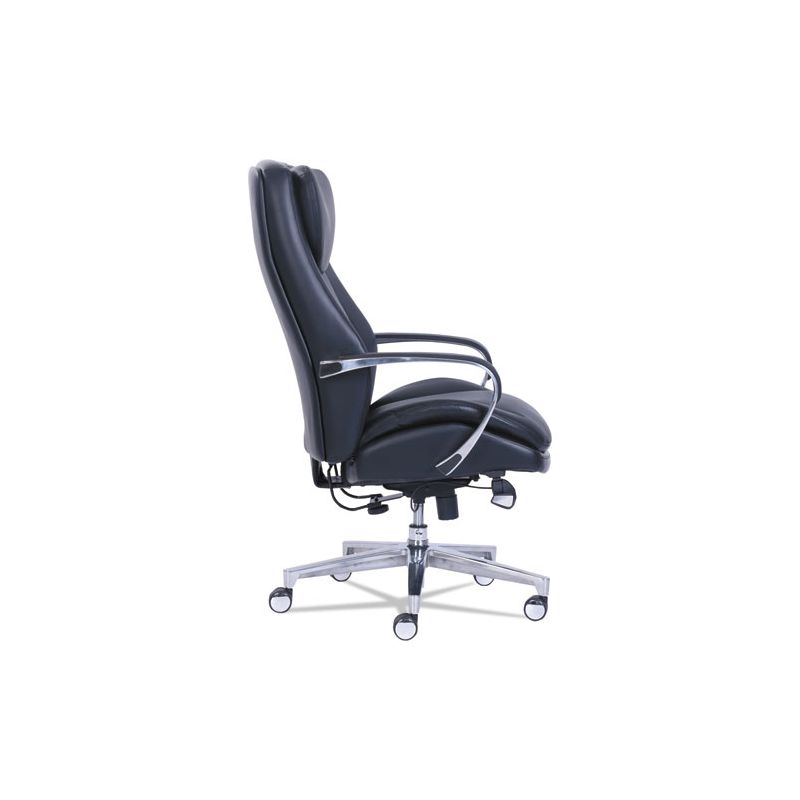 La-Z-Boy Commercial 2000 High-Back Executive Chair, Dynamic Lumbar Support, Supports 300lb, 20" to 23" Seat Height, Black, Silver Base, 4 of 8