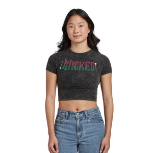 Wicked Part 1 Two-Tone Movie Logo Women's Crew Neck Short Sleeve T-shirt - 1 of 4
