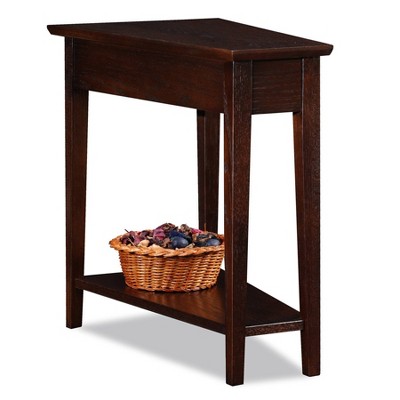 Favorite Finds Recliner Wedge Table Chocolate Oak Finish - Leick Home