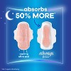 Always Infinity Extra Heavy Absorbency Overnight Sanitary Pads with Wings - Unscented - image 3 of 4