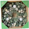 30-inch Pre-Lit Decorated Christmas Wreath with 50 LED Lights Battery Operated (Gold) - 4 of 4