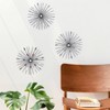 Brewster (Set of 3) Aureaus Starburst Metal Wall Arts: Iron Construction, Modern Decor, 3D Sculptures, Keyhole Mounting - 2 of 4