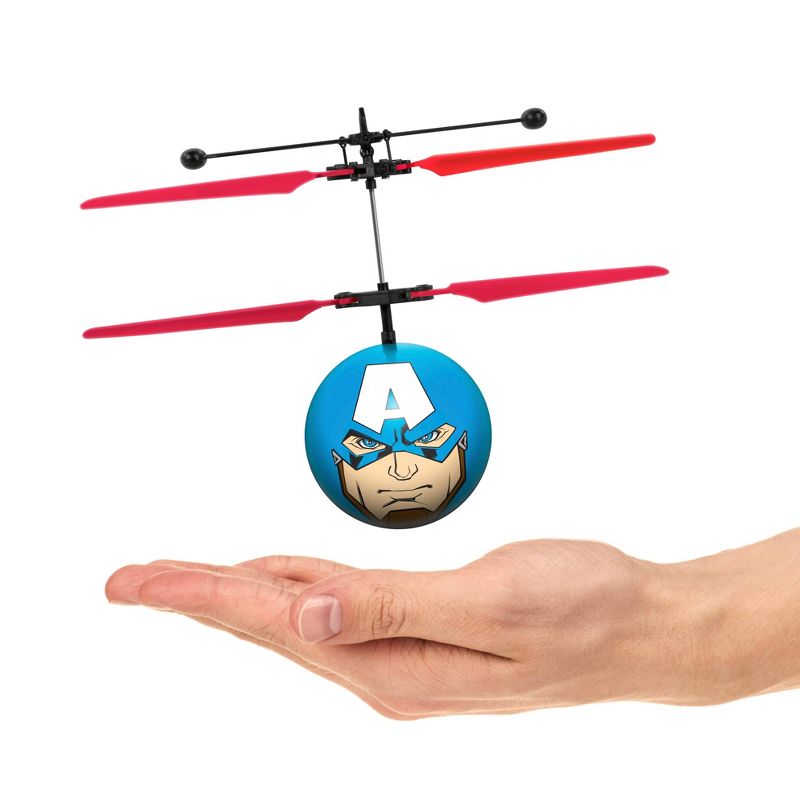 World Tech Toys Marvel Avengers Captain America IR UFO Ball Helicopter, 1 of 5