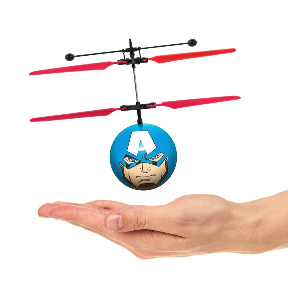 Photos - Remote control World Tech Toys Marvel Avengers Captain America IR UFO Ball Helicopter