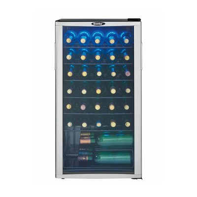 Danby 36 Bottle Free-Standing Wine Cooler in Platinum DWC350BLP