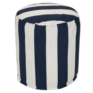 Majestic Home Goods,Pouf Vertical Stripe - 1 of 4
