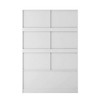 Maliang Tall Bedroom Armoire, Wardrobe Closet, Clothing Storage Cabinet with Hanging Rod, Barn Door, Drawers, Open Shelves - 3 of 4