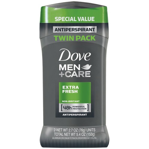 Dove Extra Fresh Antiperspirant Deodorant Stick - 2.7oz/2pk