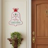 HomeRoots 10" X 8" White Red And Green Metal Christmas Bell Hanging Wall Decor - 2 of 4