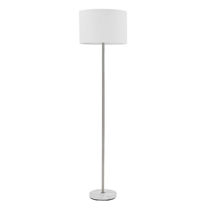 Photo 1 of 60 Versailles Floor Lamp with Faux Marble Accent Brushed Nickel - Globe Electricq2