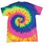 Collections Etc Tie Dye Rainbow Spiral Swirl Short Sleeve T-Shirt - 4 of 4