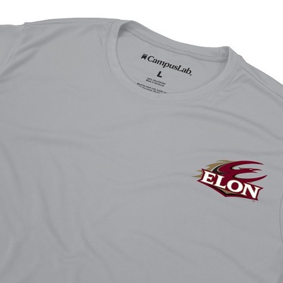 Men's Elon University Adult Sport Long Sleeve Left Chest Logo