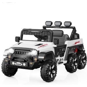 24V Kids Ride on Car with 2.4G Remote Control | 6 Wheeler Electric Vehicle 4WD & 3 Speed, Battery Powered Toy for Toddlers Ages 3-6 - 1 of 4
