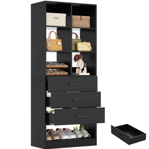 Besiost Freestanding Closet system with 6 Shelves and Drawers - 1 of 4