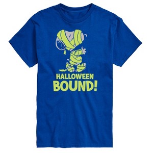 Men's - Peanuts - Halloween Bound Glow In The Dark Short Sleeve Graphic T-Shirt - 1 of 4