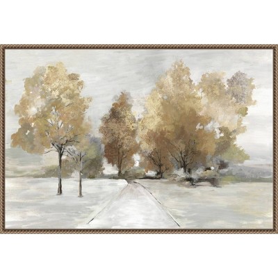 Trail Under the Trees Earth Tones Canvas Landscape Art
