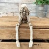 1pc Skull Statues Set, Resin Skeleton Shelf Sitters Sitting Figurines, Crafts Ornaments,Halloween Don't Listen, Don't Look - 2 of 4