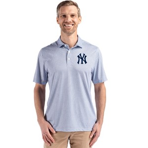 New York Yankees Cutter & Buck Pike Eco Diamond Dot Print Recycled Mens Big & Tall Polo - 1 of 1