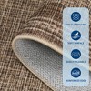 Modern Washable Living Room Rug, Bordered Printed Rug with Non-Slip Backing, Low Pile Stain Resistant Indoor Rug for Bedroom - 4 of 4