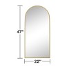 Wooakway 31''x24'' Modern Arch Top Metal Bathroom Mirror Frame Decorative Wall Mirror - 4 of 4
