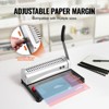 VEVOR Binding Machine, Comb Binding Machine 21-Holes Binding 450 Sheets with 100 PCS 3/8'' Comb Binding Spines, Silver&Black - 4 of 4