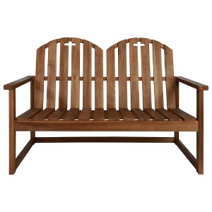 vidaXL Sofa Set Brown Solid Acacia Wood Medium Durable - 1 of 4