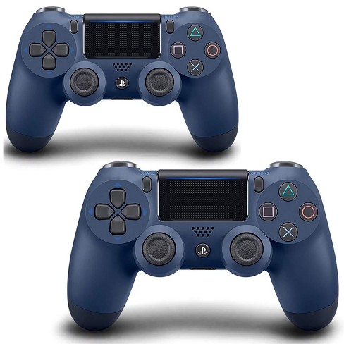 2-pack Sony Dual Shock Play Station 4 Controller Midnight Blue Manufacturer  Refurbished : Target