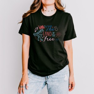 Simply Sage Market The Land Of The Free Coquette Short Sleeve Tee - 1 of 4