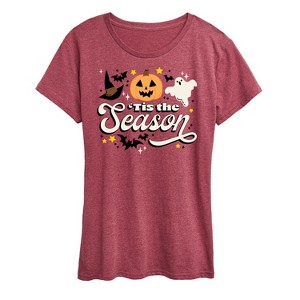 Women's - Instant Message - Tis The Season Fall Short Sleeve Graphic T-Shirt - 1 of 4