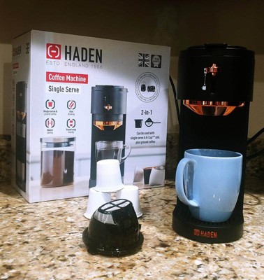 Haden Single-serve Capsule Coffee Maker Copper - Target Black : 