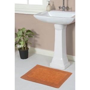 Home Weavers Luxury Collection 100% Cotton Tufted Bathroom Rug, Non-Slip Latex Bath Rug - 1 of 4