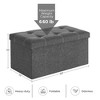 SONGMICS Storage Ottoman Bench Ottoman with Storage Footstool Hold up to 660 lb for Bedroom Living Room - 4 of 4