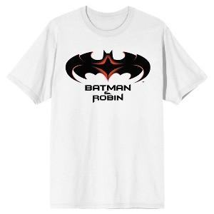 Batman & Robin 1997 Logo Men's White T-shirt - 1 of 1