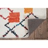 HomeStock Motif Printed Faux Rabbit Roboto Ivory Multi 8x10, Hand Tufted, Transitional - 4 of 4