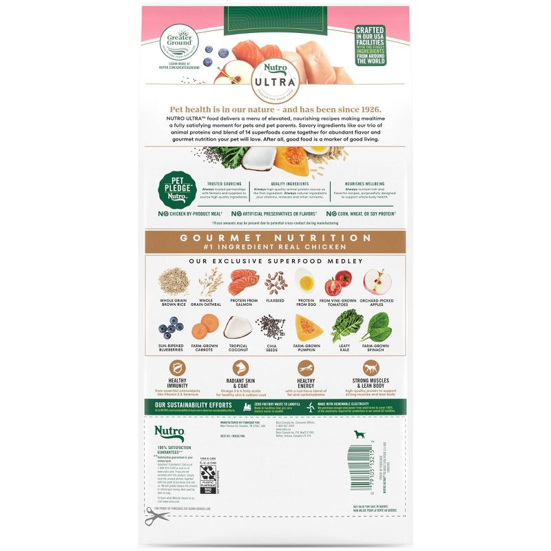 Nutro Ultra Superfood Plate Chicken, Lamb &#38; Salmon Toy Breed Adult Dry Dog Food &#8211; 4lbs, 3 of 15